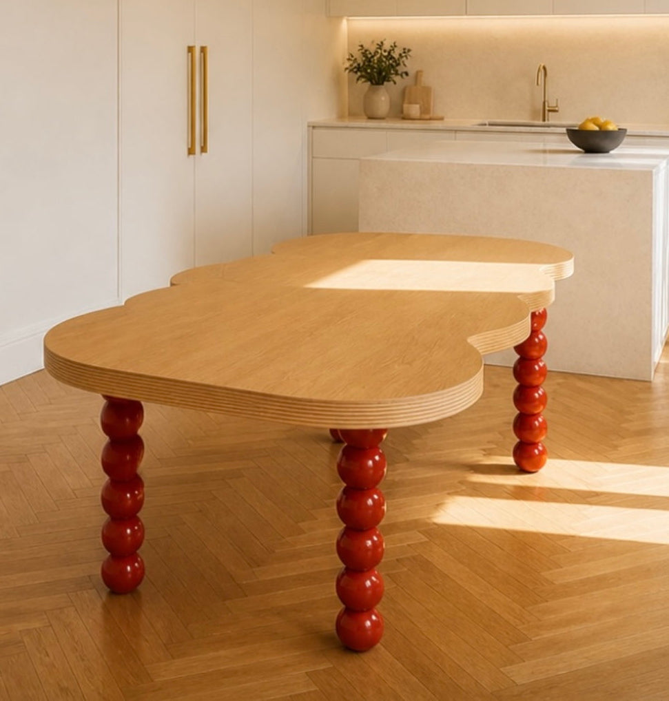 Design table with balls